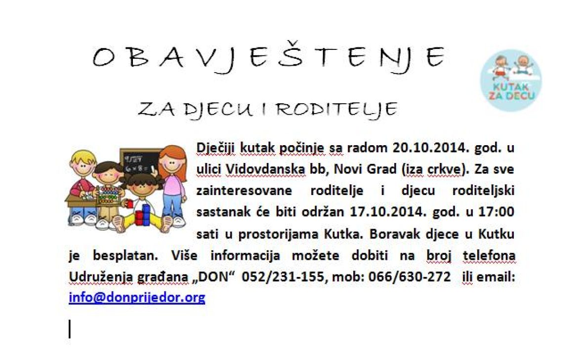 novi grad otvor